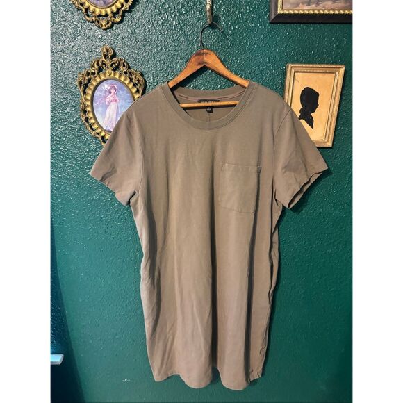Banana Republic Dresses & Skirts - Banana Republic Khaki Tan T-Shirt Dress Sz XL